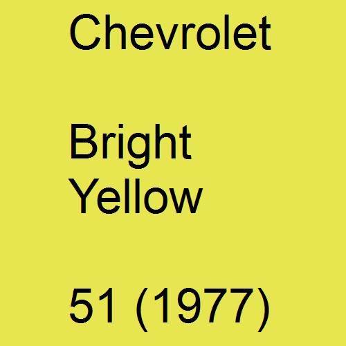 Chevrolet, Bright Yellow, 51 (1977).